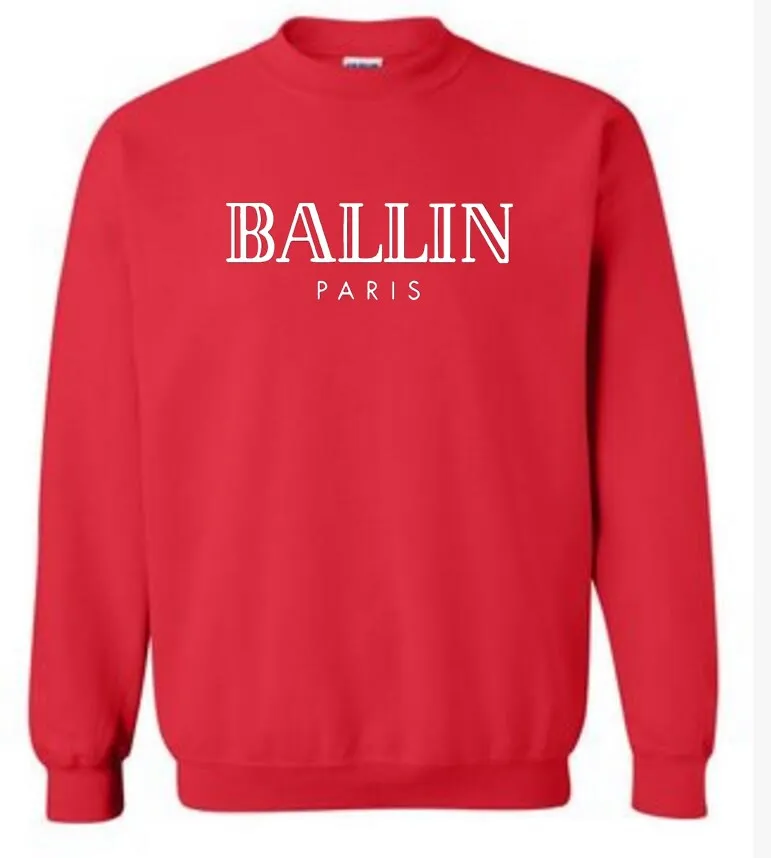 Новая мужская одежда с круглым вырезом Ballin толстовки унисекс графическим