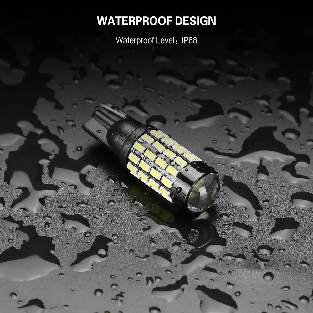 Zdatt T10 w5w Led 54 светодиодный 3014 SMD линзы сигнальная Лампа 194 168 Автомобильный светодиодный светильник 12В Автомобильный Стайлинг 6000K просвет светильник 1/2/3/5 пар в упаковке