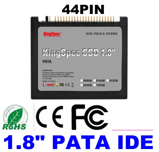 L Kingspec 1.8 &quotдюйма PATA IDE 44PIN ssd Solid State Disk 128 ГБ Внутренний Жесткий Диск Ноутбука Для IBM