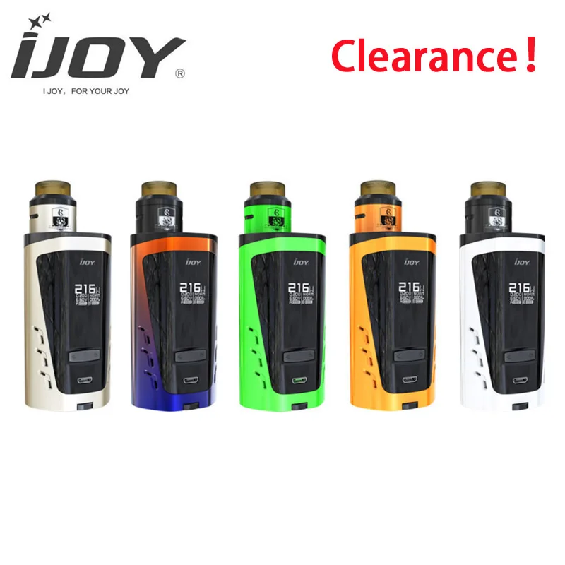 Оригинал IJoy Capo 216 Srda Squonk Kit Elektronik Sigara Vape 216W Mod с комбо SRDA без батареи 18650/20700|Системы