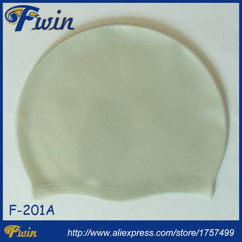 Free shipping good price 2016 new arrival quality lightweight 40gs waterproof Fwin swimming silicone caps for women and men | Спорт и