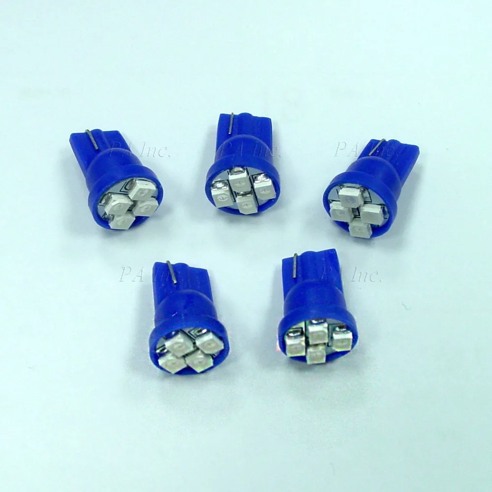 PA LED 10 шт. x T10 #555 4SMD 3528 автомобильная лампа для багажного отделения Светодиодная
