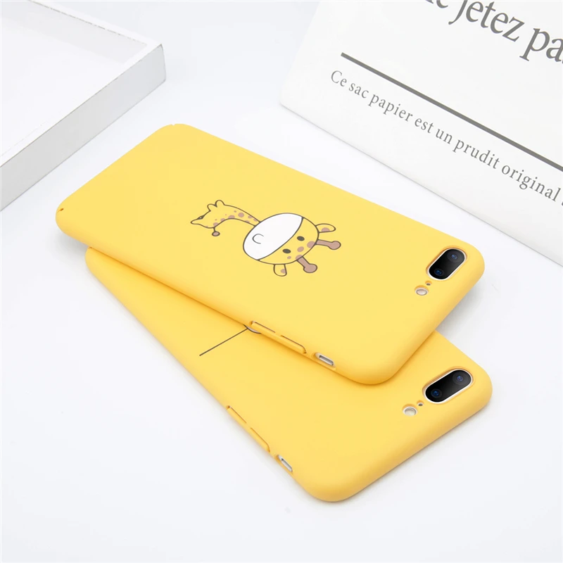 Lovebay Телефон чехол для iPhone 6 6s 7 8 Plus X XR XS Max милый мультфильм ананас кошка Жираф
