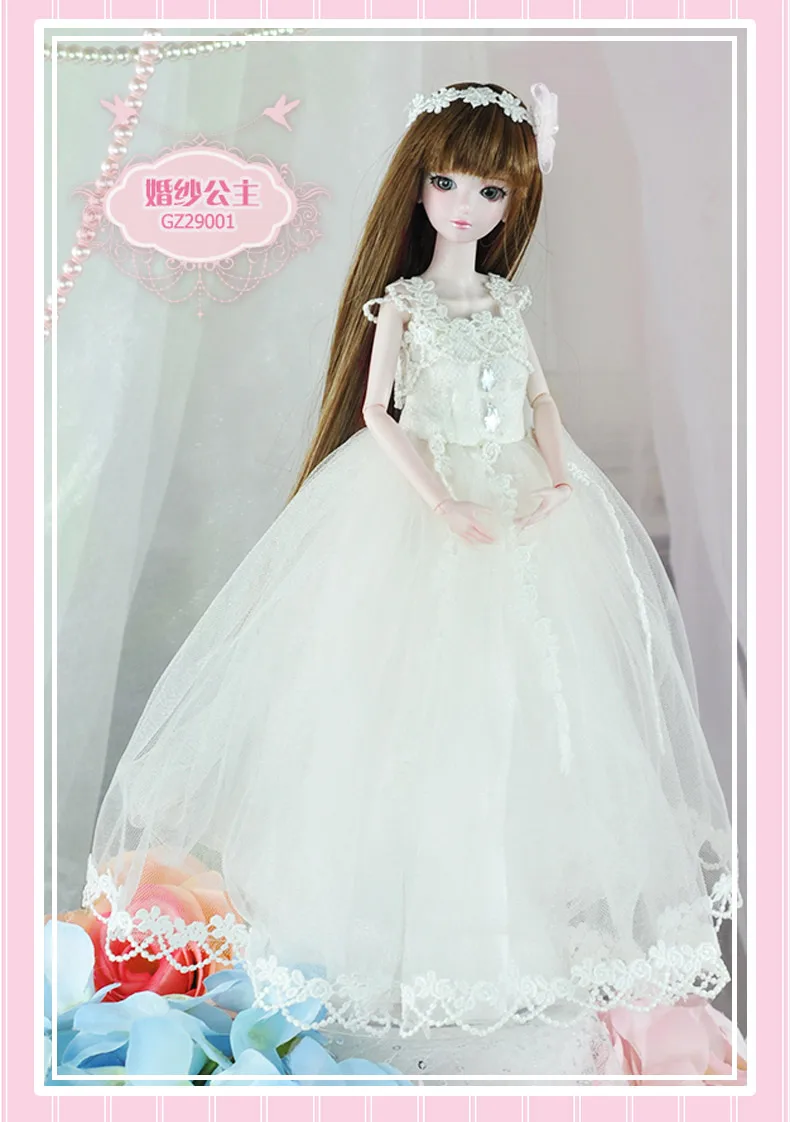 

14 jointed 29cm 11'' BJD Doll gift for girl dolls Princess Hair + Makeup + Cloth +shoes