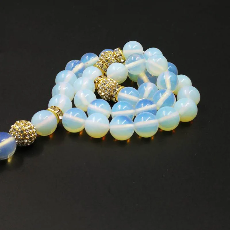 Новое поступление золотые аксессуары с опаловым камнем женский браслет Tasbih 33 66 99