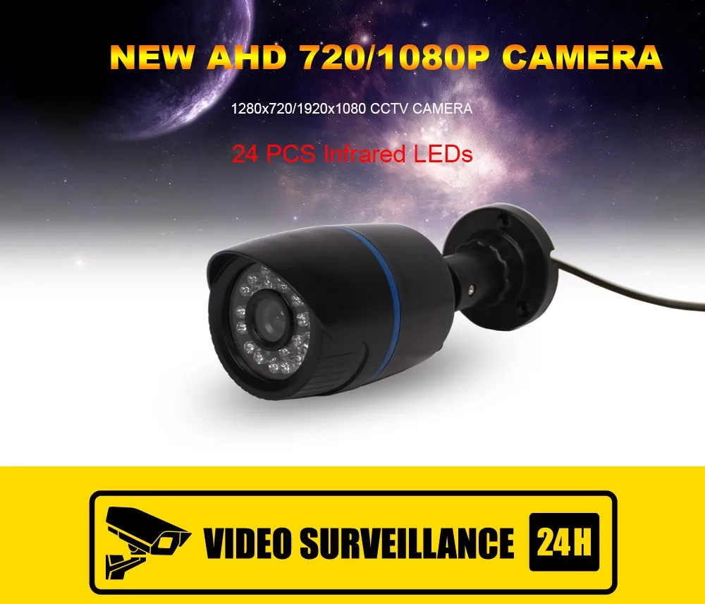 CCTV камера CMOS сенсор 2000TVL фильтр, отсекающий ИК-спектр AHD камера 720 P/1080 P Крытый/Открытый Водонепроницаемый 1080P 3,6 мм объектив камеры безопасности