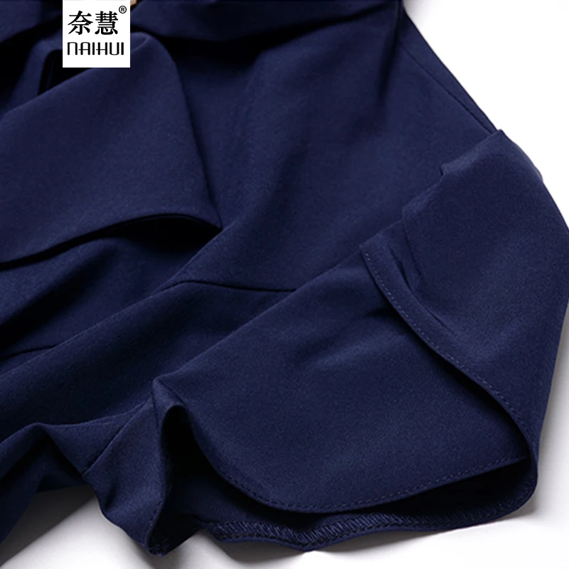 Lenshin Для женщин Офисные женские туфли Лепесток рукавом Блузка с Интимные