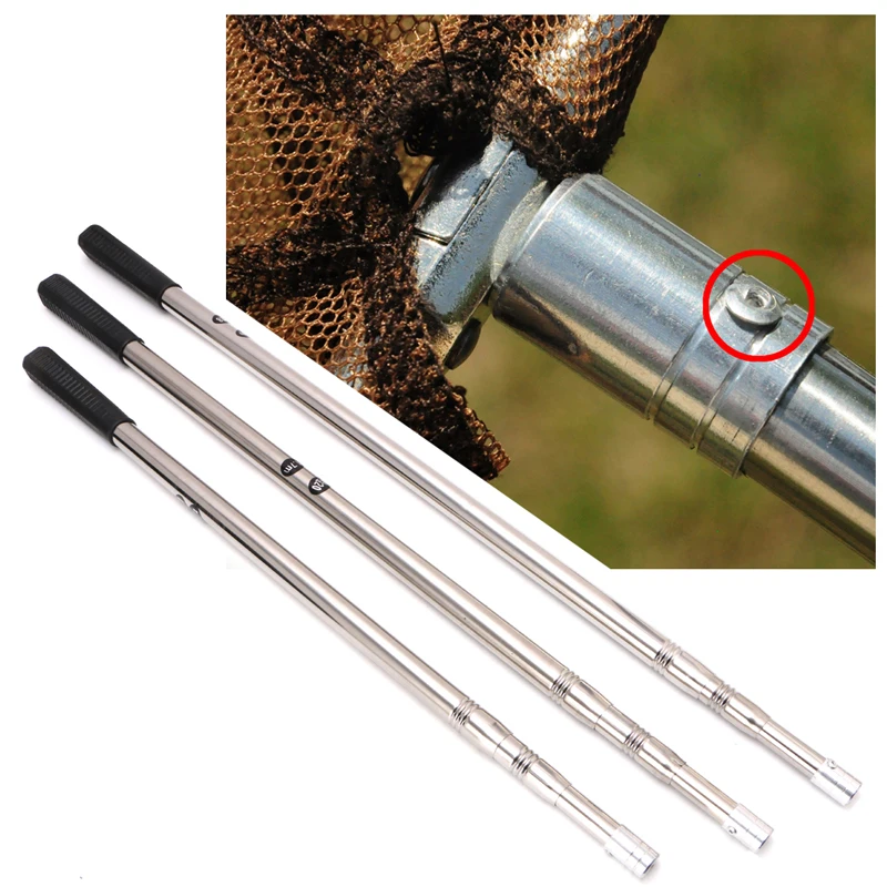 

1.5/1.9m Head Prong Harpoon Spear Rod Fish Dip Net Telescopic Bar Pole