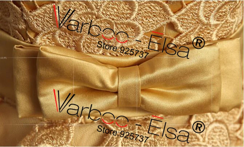 Свадебное короткое вечернее платье золотого цвета 2014 винтажное Королевское