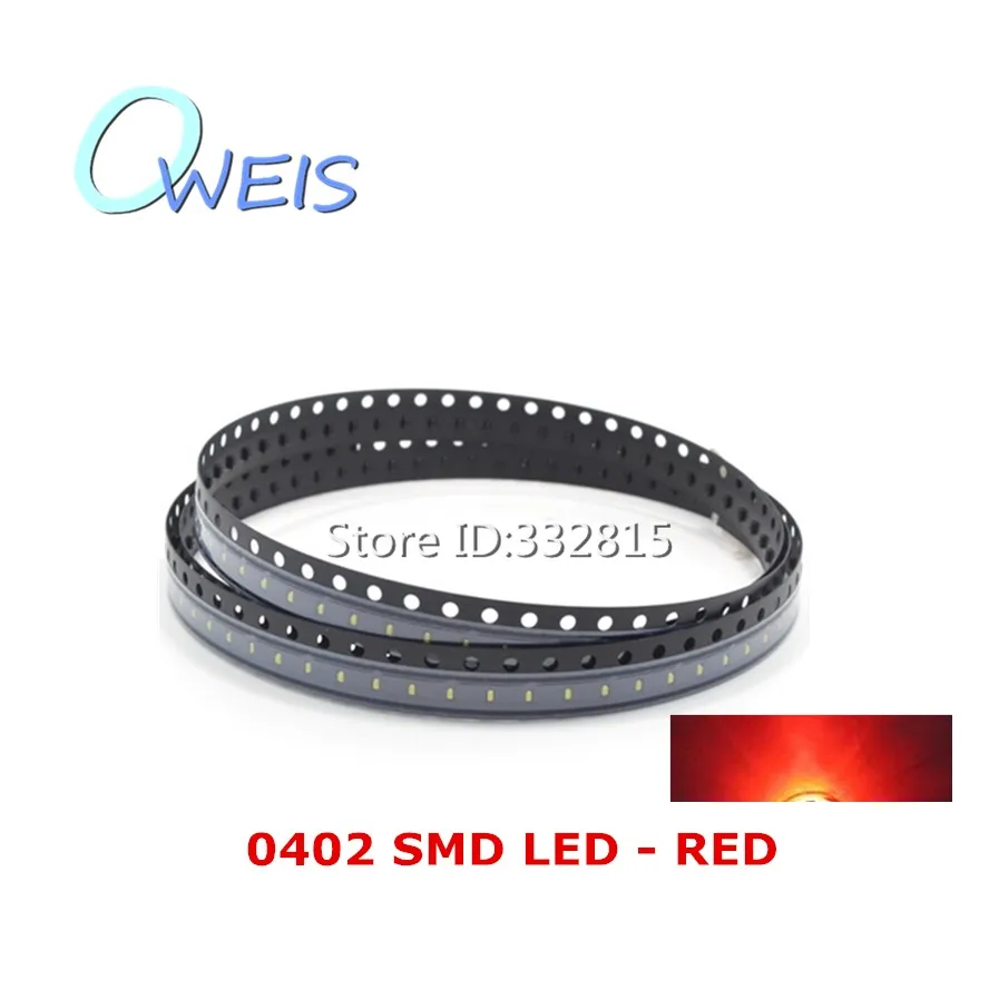 

50PCS SMD lamp 0402 RED LED light emitting diode light beads 1005 RED FREE SHIPPING