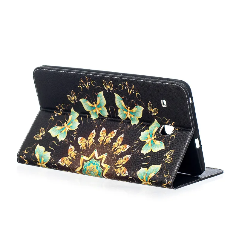 TopArmor 5 styles Elephant Butterfly Pattern PU Leather Cover For Samsung Galaxy Tab E 8.0 2016 T375 T377 Anti skid Tablet Case |