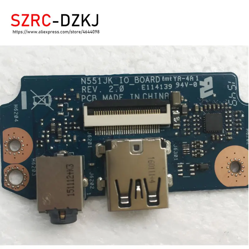 SZRCDZKJ оригинал для ASUS N551 N551ZU звуковая плата USB board E114139 REV2.0 | Компьютеры и офис