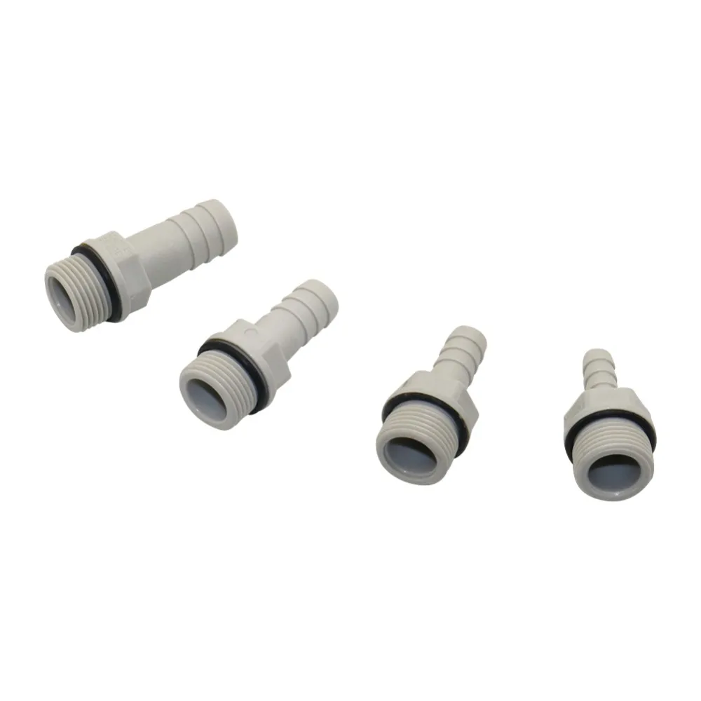 3/8 &quot 1/2&quot резьба на 6/8/10/12 мм шланг соединение аквариум пластик-сталь прямой