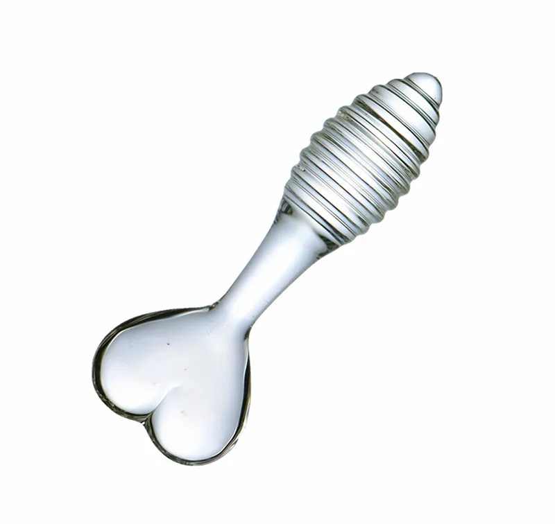 New pink transparent anal toys thread plug Heart shaped handle butt Sex Product Toys For Women Gay | Красота и здоровье