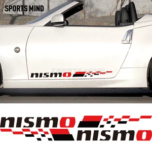 Наклейка на дверь автомобиля NISMO, 1 пара, наклейка, Стайлинг автомобиля для nissan almera n16 tiida qashqai j10 патруль x-trail t32 sentra, аксессуары