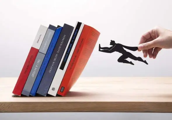 Новые творческие черный металл книгодержатель полка украшения дома