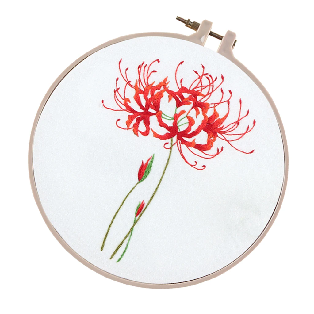 Су вышивка тема стартовый набор с цветочным узором обруч подходит для начинающих