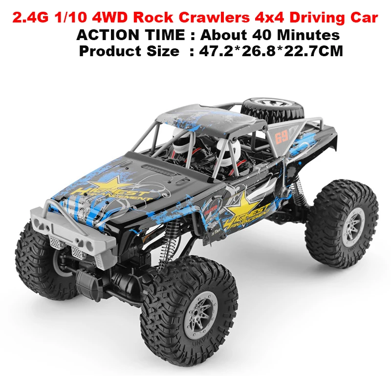 104310 2,4G 1/10 4WD Rock Crawlers 4x4 вождение автомобиля 280 моторы привод Bigfoot автомобиль пульт дистанционного управления модель автомобиля внедорожник игрушки