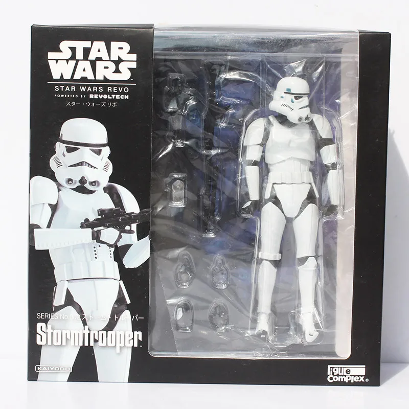 2 Revoltech шт./компл. Звездные войны Дарт Вейдер 001 Штурмовик 002 PVC Фигурки Модель