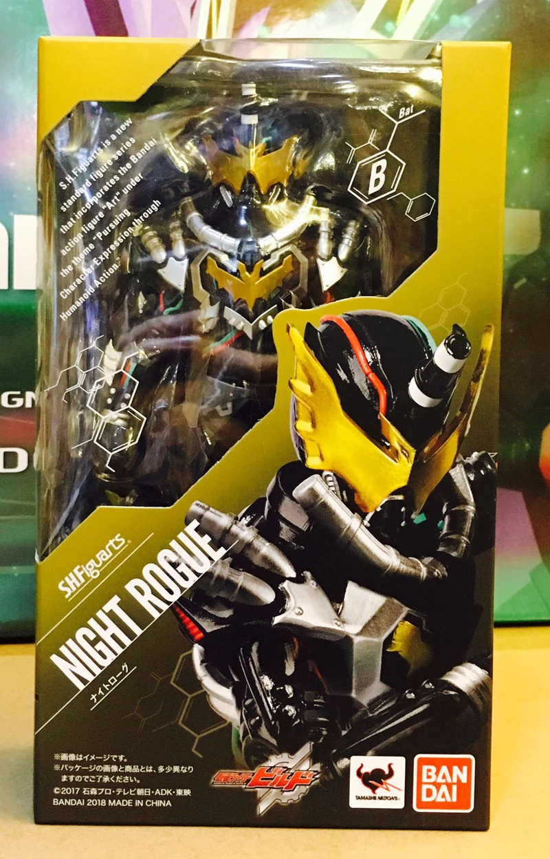 100% Оригинальный BANDAI Tamashii Наций S.H.Figuarts SHF фигурка ночная изгоя из &quotKamen Rider