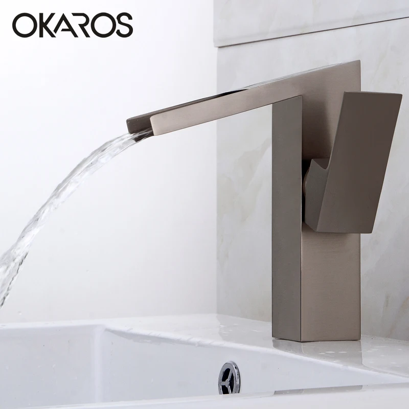 Смеситель для раковины OKAROS смеситель ванной комнаты установленный на палубе с