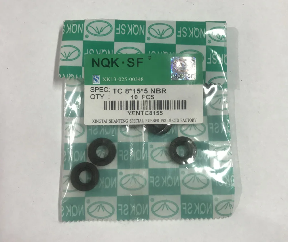 

10pcs NQK 8X15X5 TC8X15X5NBR Skeleton Oil Seal 8X15X5Seals NQK high-quality Seals Radial Gaskets shaft seals
