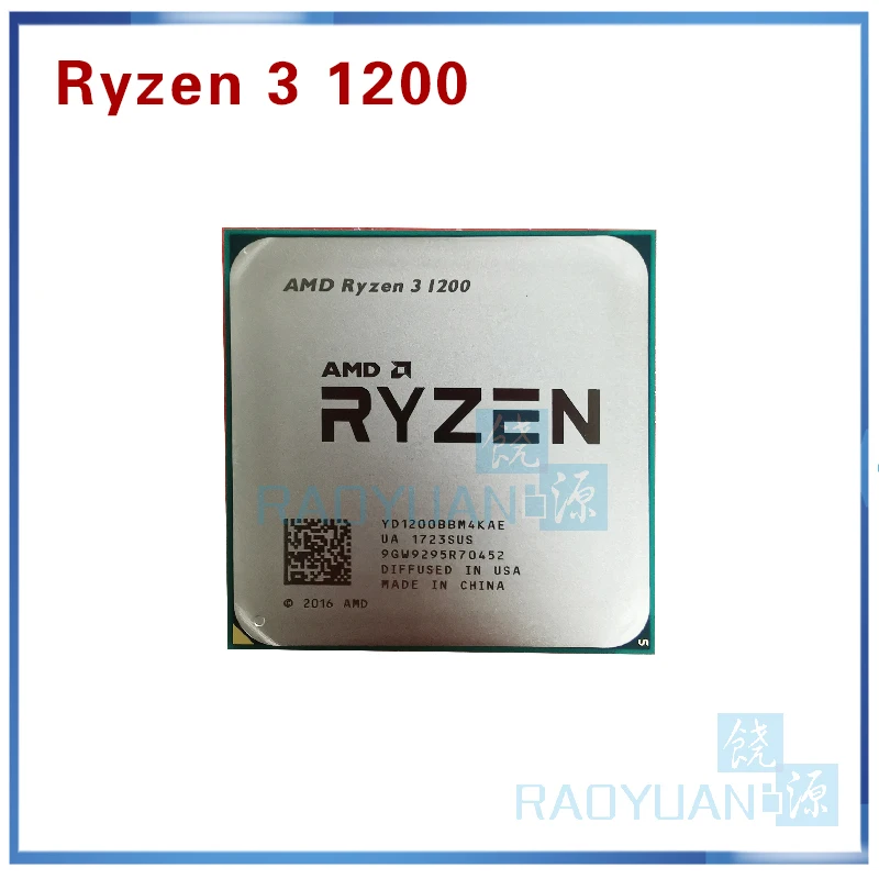 AMD Ryzen 3 1200 R3 1200 3,1 ГГц Quad-Core Quad-нить Процессор процессор YD1200BBM4KAE гнездо AM4