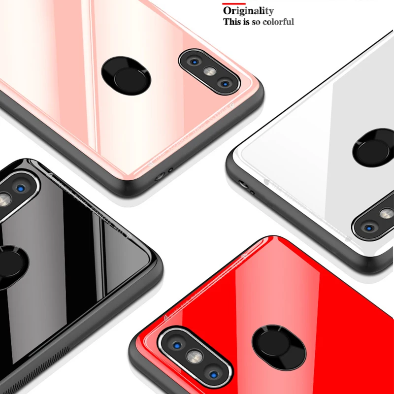 Чехол из закаленного стекла для Xiaomi Mi Max3 Mix2s Противоударная задняя крышка Redmi Note 5