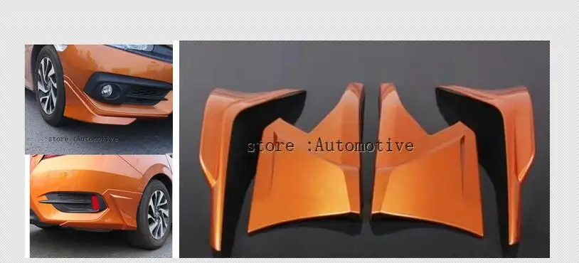 ABS хромированный передний и задний бампер для Honda Civic 2016 2017 2018 4 двери|rear bumper protector|abs