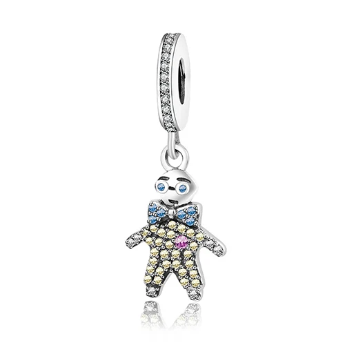 Зима, сделай сам, подходят к оригинальным браслетам Pandora, 925 пробы, Серебряное сердце, очаровательные бусины с прозрачными фианитами, изготовление ювелирных изделий berloque - Цвет: PD0829