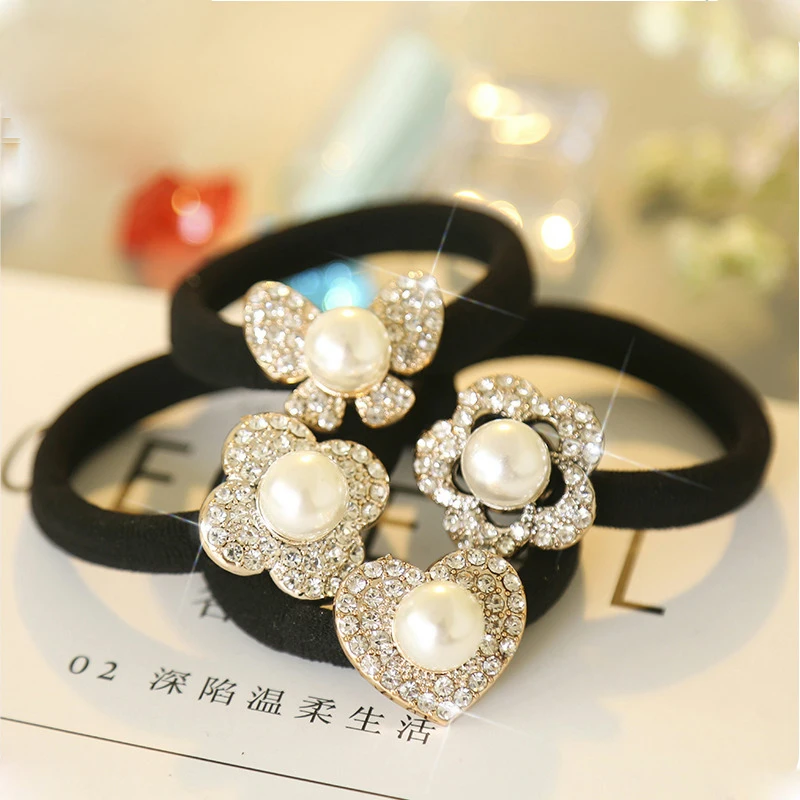 10 шт. корейская мода Женские аксессуары для волос Женская эластичная лента со