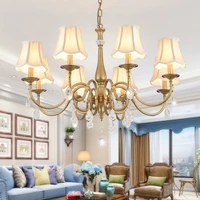 modern crystal chandeliers gold tradition suburb middle class home decoration lighting led indoor dining room living room lamp