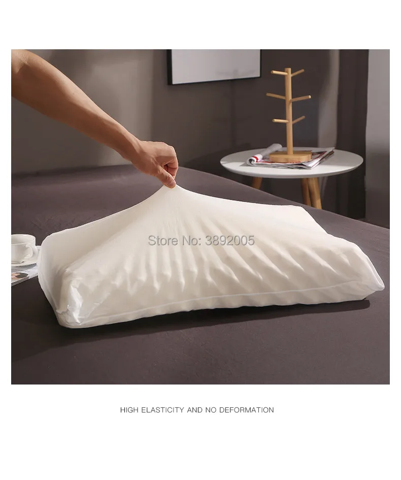 Фиолетовый Латекс 60x40 Таиланд чистый натуральный латекс подушка для коррекции шеи Защита позвонков здоровье Ортопедическая подушка медленный отскок