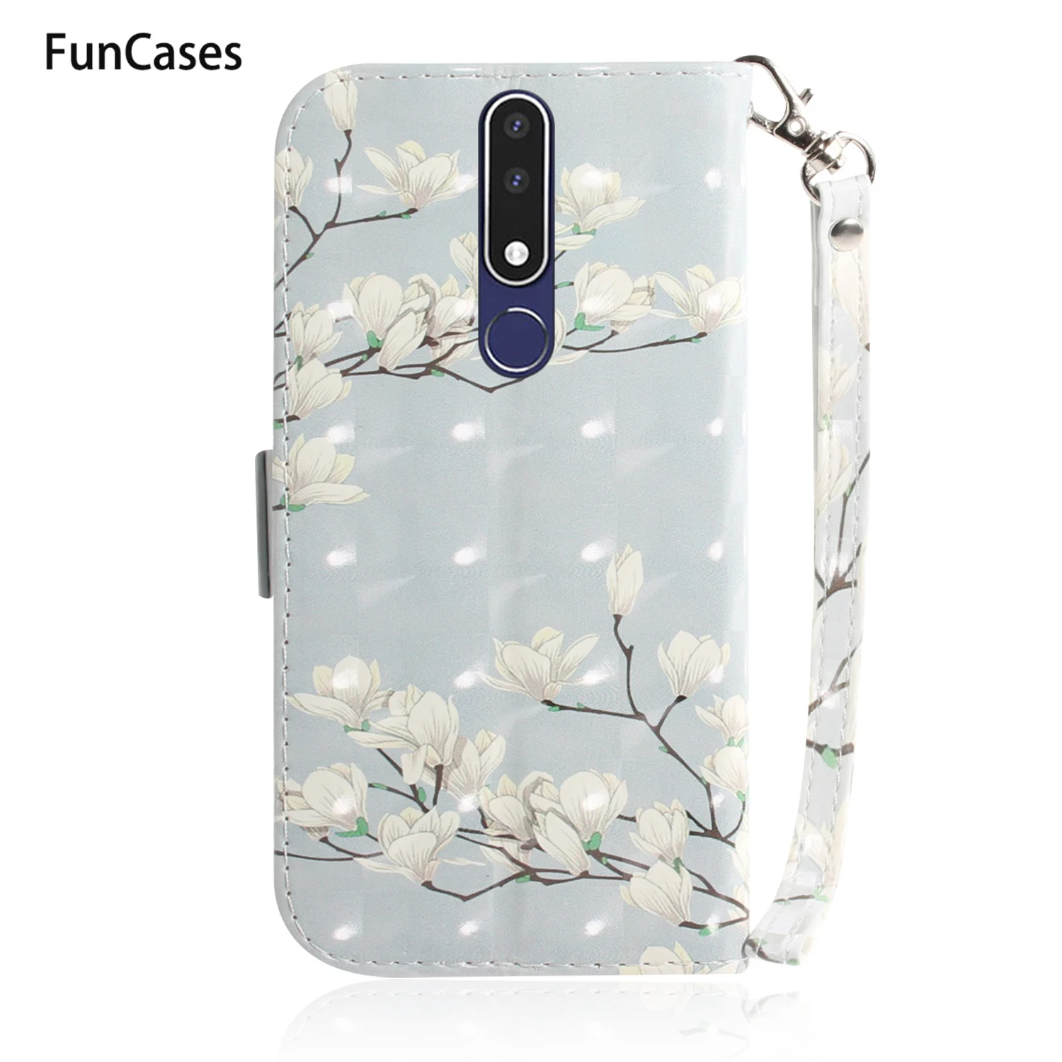 Чехол для телефона с 3D рисунком животных funda Nokia 7 1 2018 бумажник флип чехол Ajax carcaso 3