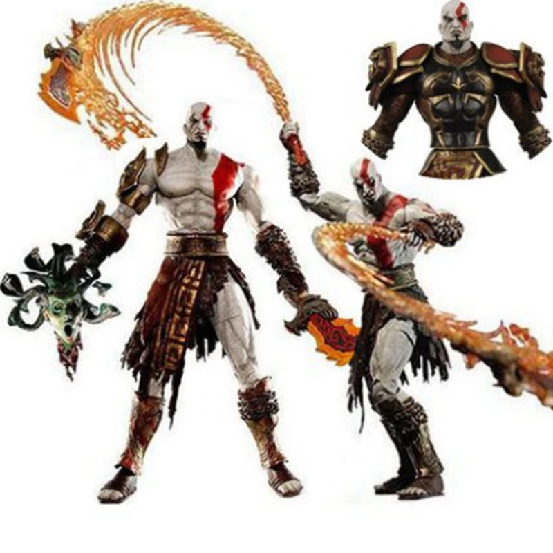 NECA GOW фигурки Куклы Бог войны 3 Kratos фигурку игрушки куклы Спарта 18 см 7 дюймов