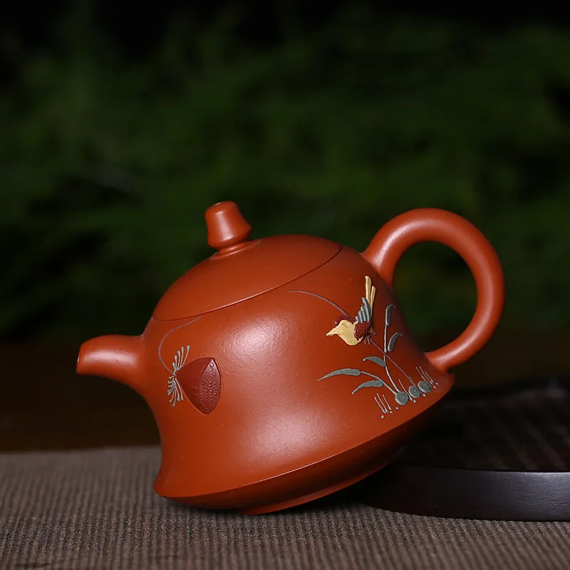 Чайный сервиз dahongpao плоские пустые горшки чистая ручная роспись глиняный горшок