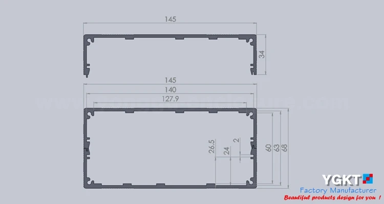 DIY custom 145*68*220mm(WxH-D) aluminum power audio amplifier | Connectors