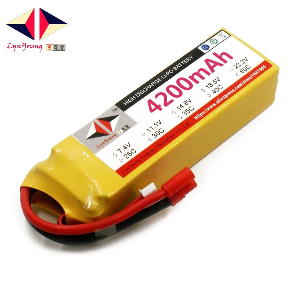HX Lipo батарея 4S 14 8 V 4200mah 25C 30C 35C 40C 60C для радиоуправляемого дрона квадрокоптера