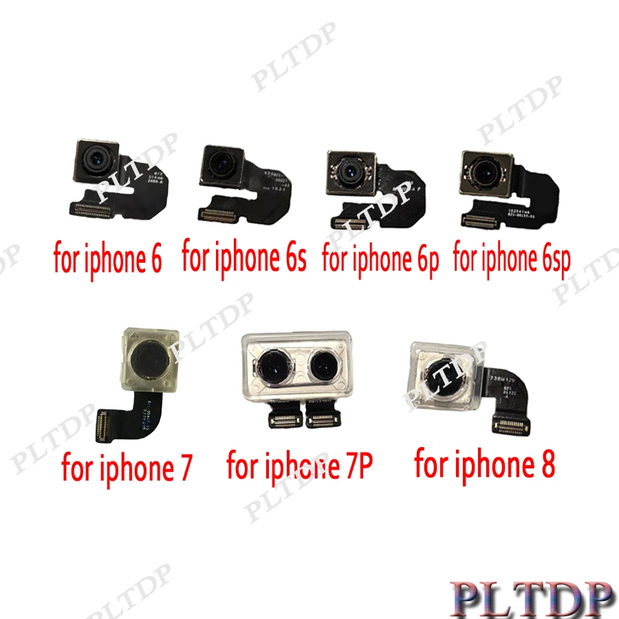 100% протестирован для iPhone 6 Plus 6S 7 8 X XR XS MAX Модуль задней камеры гибкий кабель с флэш