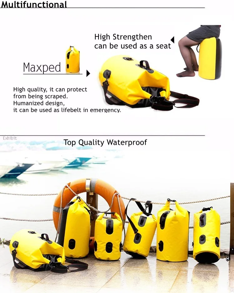 Походные дорожные сухие сумки на одно плечо водонепроницаемая сумка для