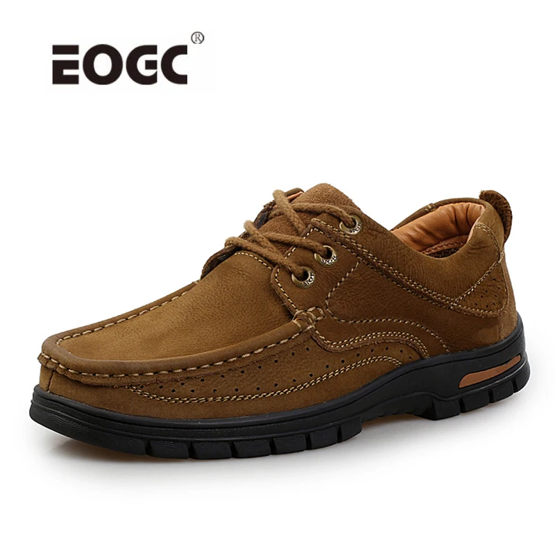 

Suede Leather Men Boots Designer Lace Up Men Shoes Non-Slip Ankle Boots Thick Bottom Retro Autumn Shoes Men