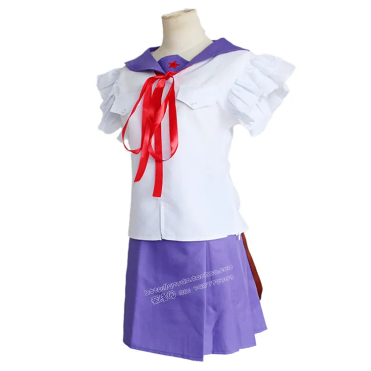 Новинка летняя повседневная униформа для косплея аниме Owarimonogatari cosplay Takeya Yuki
