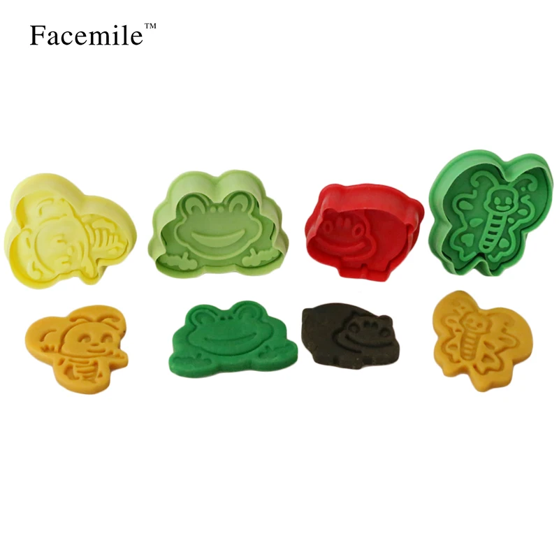 Facemile 4 шт. лягушка Бегемот пчелы серии животных мультфильм инструменты для