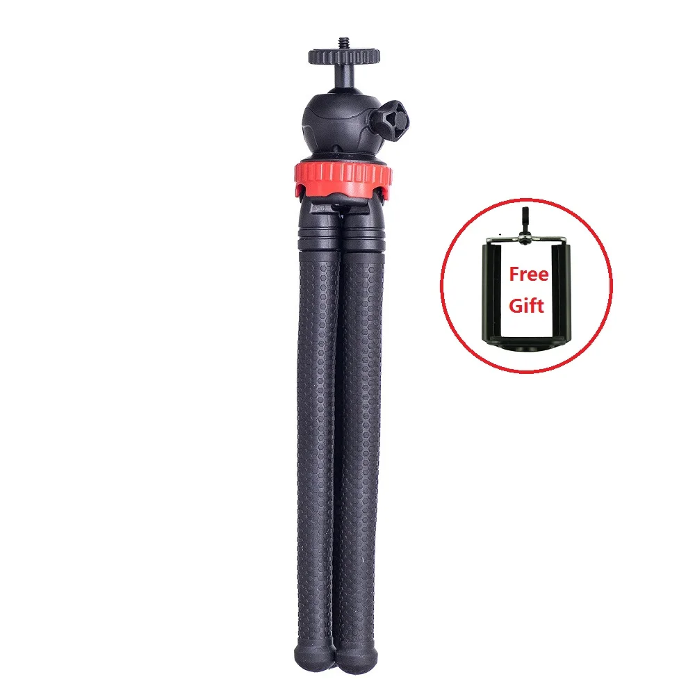 Мини Осьминог штатив Гибкий Телефон Штатив со съемной шаровой головкой Зажим для