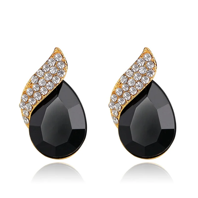 Fashion Creativity Water Drops Shape Crystal Design Stud Earrings Birthday Party Exquisite Gifts Jewelry Accessories | Украшения и