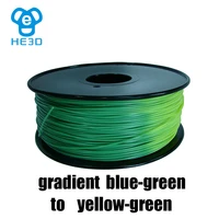 he3d new arrival color pla filament reprap plastic consumables for diy 3d printer