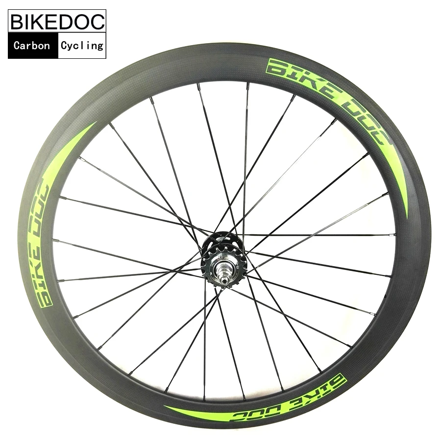 BIKEDOC Углеродные трековые велосипедные колеса 50 мм трубчатые Roue Velo Fixie с