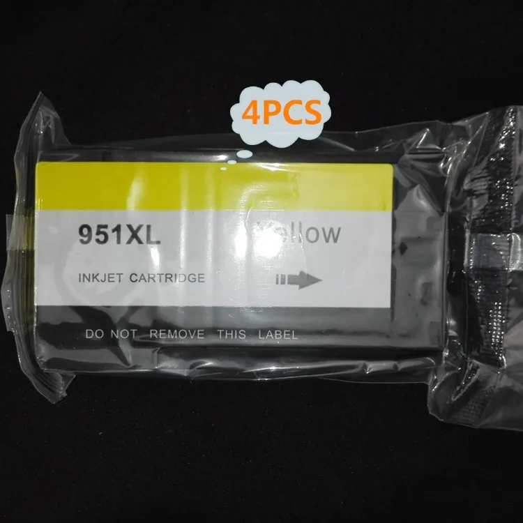 Чернильный путь 4 шт Желтый картридж для HP951XL Y|ink cartridge|cartridge inkhp ink cartridge |