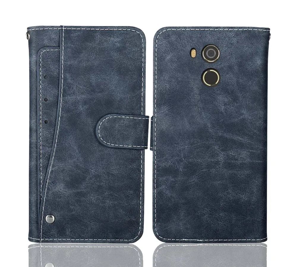 Новый дизайн! Чехол Bluboo D5 Pro Роскошный кошелек винтажный кожаный чехол с откидной