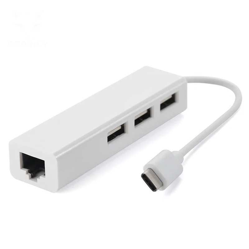 USB 3 1 Тип C до 2 0 концентратор с Ethernet RJ45 100 M Gigabit LAN сетевой Порты адаптер для Apple Macbook